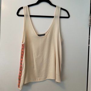 Erin Kleinberg Silk Beige Top